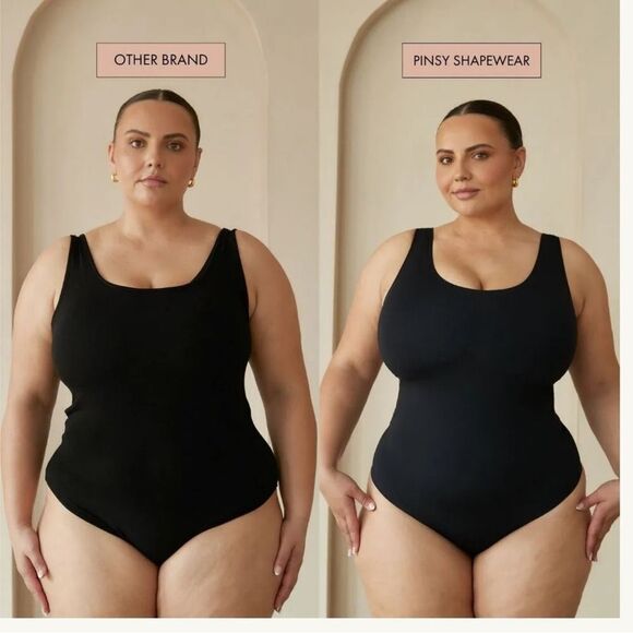 NWT Pinsy High Neck Hourglass Shape wear Thong Bodysuit size XL - Picture 8 of 9